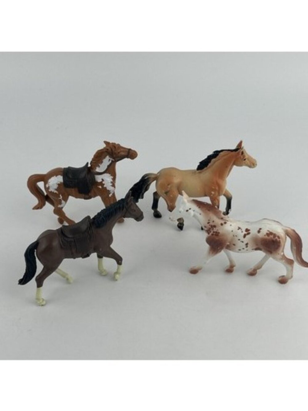 Popak New Ray Plastic Toy Horse Figures Set of 4 PVC - Picture 15 of 16